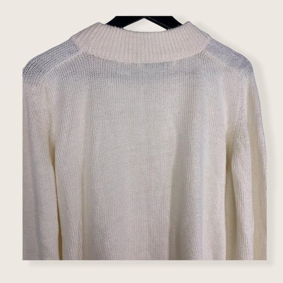 Vintage 90's Chinawear Pearl Embroidered Sweater Large - Picture 6 of 11